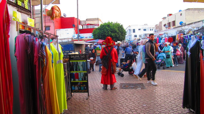 Aguador en mercado atlántico